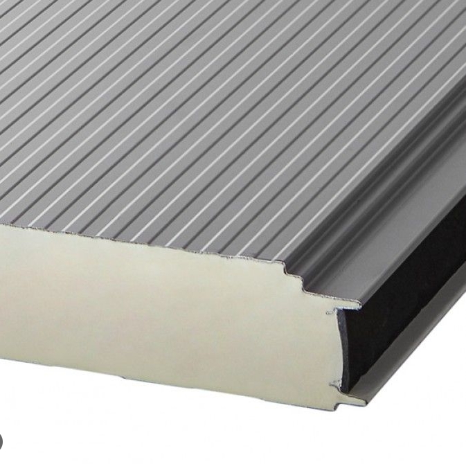 Wall panel with a PIR core and concealed fixing