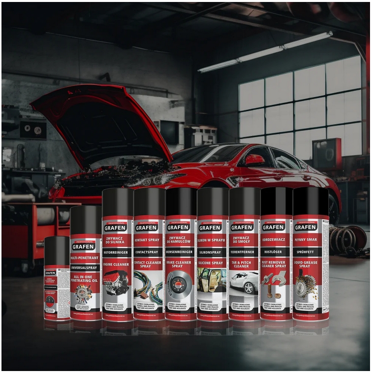 GRAFEN Professional automobilinės chemijos asortimentas